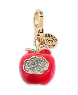 Juicy Couture Charm, Gold Tone Red Bitten Apple Charm