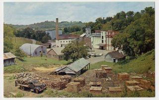 Lynchburg TN Jack Daniel Distillery 2 Postcards Sawmill Charcoal