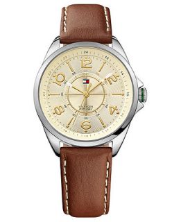 Tommy Hilfiger Watch, Womens Camel Leather Strap 36mm 1781264   All