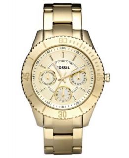 Fossil Watch, Womens Stella Gold Ion Plated Stainless Steel Bracelet