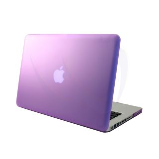 Purple Rubberized MacBook Pro 13 Case Keyboard Skin Screen Protector