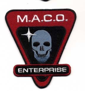 Star Trek Enterprise Maco Marines Skull Uniform Patch