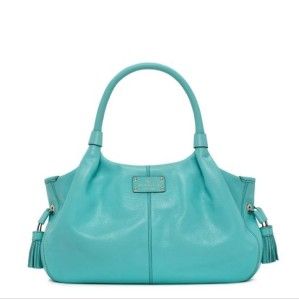 Kate Spade MacDougal Alley Stevie Carribean Leather Handbag $395