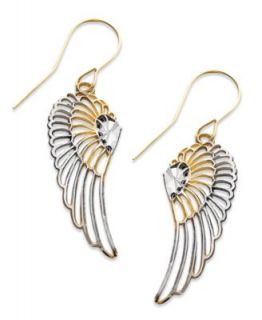 14k Gold Earrings, Cut Out Circle Drop Earrings   Earrings   Jewelry