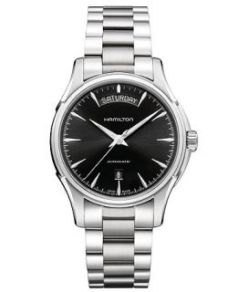 Hamilton Watch, Mens Swiss Automatic Jazzmaster Day Date Stainless