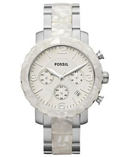 Fossil Watch, Womens Chronograph Natalie Pearlized Plated Stainless
