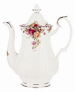 Royal Albert Old Country Roses Coffee Pot, 42 oz.   Fine China