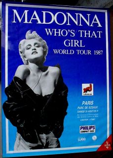 Madonna 1987 Paris France Huge Poster Gorgeous