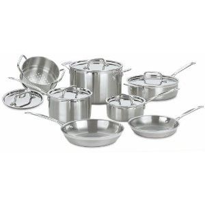 Cuisinart MCP 12 MultiClad Pro Stainless Steel 12 Piece Cookware Set