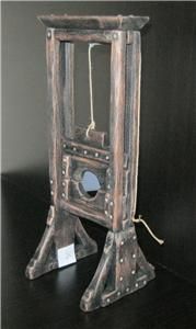 Rustic French Revolution Guillotine Dungeon Castle Walnut 30