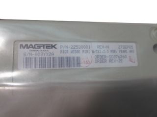 Magtek 2253000 MICR Wedge Mini w TK1 2 3 MSR Pearl White Magnetic