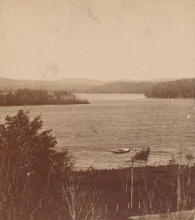 New York SV Lake Mahopac Panorama Louis Alman 1860s