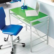 Mainstays Glass Top Desk Green