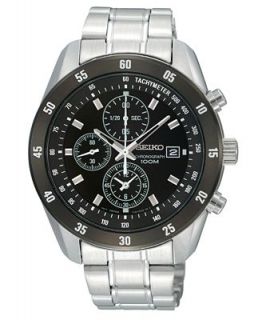 Seiko Watch, Mens Chronograph Stainless Steel Bracelet SNDC47