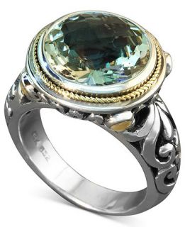 Balissima by Effy Collection Sterling Silver and 18k Gold Ring, Green