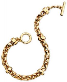 Lauren Ralph Lauren Bracelet, Braided Chain   Fashion Jewelry