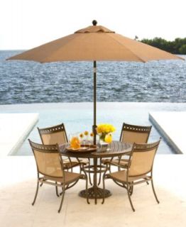Silver Springs White Outdoor Patio Furniture Dining Sets & Pieces