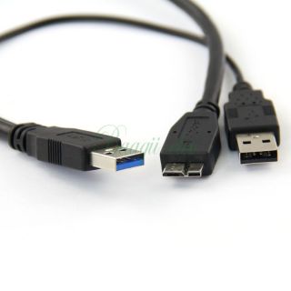 USB 3 0 Y Cable Y Cable Micro Type B Male to Standard Type A Male