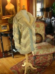 Vintage Flora Arthur Louis Manfredi Belted Mink Leather Jacket Medium