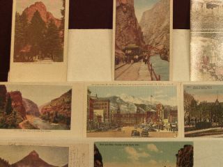 Postcards Lot 19 Colorado Springs Manitou Estes Park Pueblo C1905