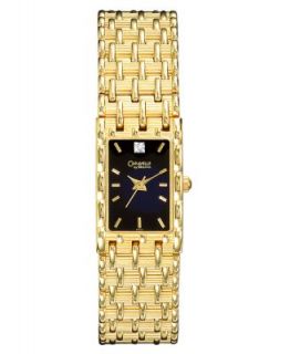 GUESS Watch, Womens Crystal Gold Tone Bracelet 23x31mm G10591L   All