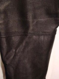 33 Manuel Herrero Black Leather 5 Pocket Pants New