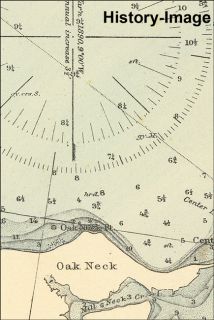 1893 Long Island Sound New York Large Nautical Map