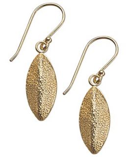Studio Silver 18k Gold over Sterling Silver Earrings, Glitter Marquise