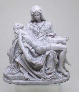 The Pieta Marble Finish Statue Collect Figurine Museum Christianity