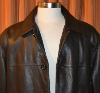 Marc New York by Andrew Marc Dark Brown Geniune Leather Jacket Coat