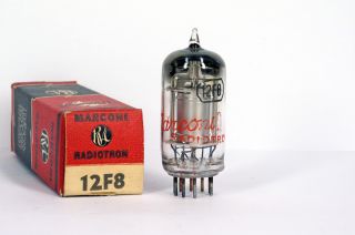 12F8 Marconi Tube Lampe TSF Valvola Röhre Valvula