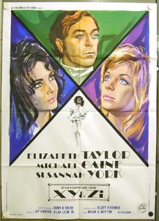FW17 x Y Zee Elizabeth Taylor Caine York 2sh Poster ITA