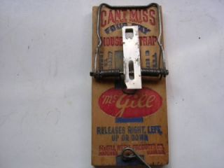 Vintage Cant Miss Four Way Mouse Trap by McGill Marengo Ill