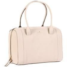 NWT Kate Spade Mansfield Liv Leather Handbag Cream Purse Satchel R$425