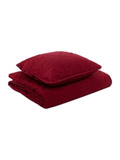 Hotel Collection Bedcover and cushion in cherry   