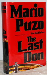 SIGNED Mario Puzo, THE LAST DON, 1st/1st, 1996, FINE/FINE, HC/DJ, The