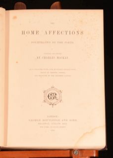 1866 The Home Affections Pourtrayed by The Poets Charles Mackay