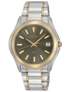 Seiko Watch, Mens Two Tone Stainless Steel Bracelet SGEF34