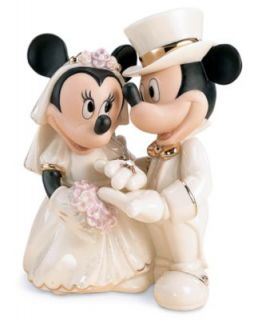 Lenox Collectible Disney Figurines, Mickey Mouse and Minnie Wedding