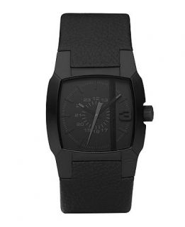 Diesel Watch, Black Leather Strap 46x36mm DZ1448   All Watches