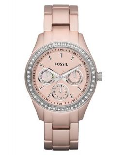 Fossil Watch, Womens Stella Pink Aluminum Bracelet 37mm ES2975