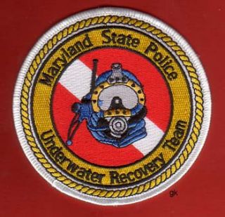 Maryland State Police Scuba Dive Patch