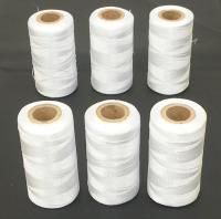 12 White Rayon Embroidery Thread Spools Janome Brothe