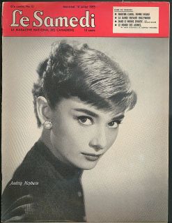 Le Samedi 7 16 1955 Audrey Hepburn Martine Carol Yves Montand