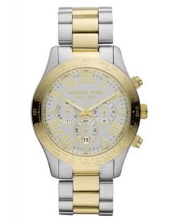 Michael Kors Watch, Mens Chronograph Layton Two Tone Stainless Steel
