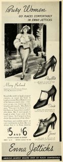 1935 Ad Mary Boland Enna Jettick Shoe Paramount Picture   ORIGINAL