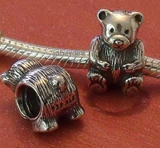 Authentic Pandora Teddy Bear Bead Charm 925 Silver D