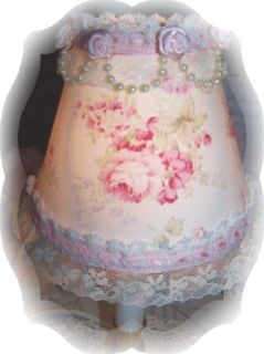 New Mary Rose Fab Shabby Pink Romantic Cottage Chic Mini Lamp Shade