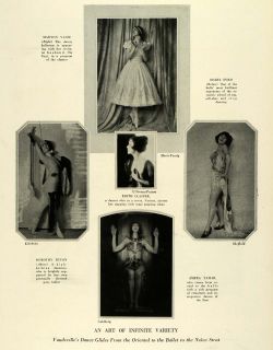 1924 Print Vaudeville Dance Maryon Vadie Mabel Ford Clasper Art