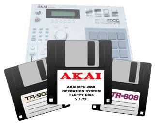 Akai MPC 2000 Boot Floppy Disc TR 808 909 Samples Disk Drum Machine